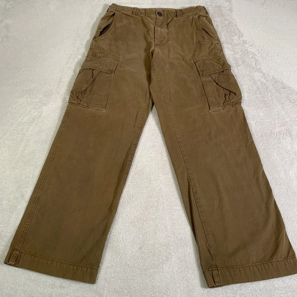 Banana Republic Pants Mens 29x30 Brown Garment Dye Cargo Paratrooper Y2K